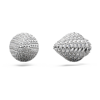 Orecchini a lobo Sublima, Luna, Bianchi, Placcato rodio