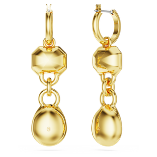 Orecchini pendenti Imber, Taglio misto, Bianchi, Placcato color oro