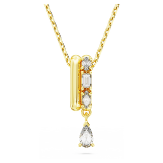 Pendente Dextera, Taglio misto, Bianco, Placcato color oro