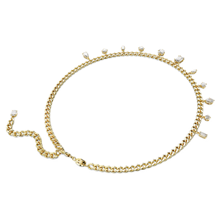 Collana Dextera, Bianca, Placcato color oro