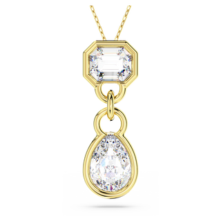 Pendente Imber, Taglio misto, Bianco, Placcato color oro