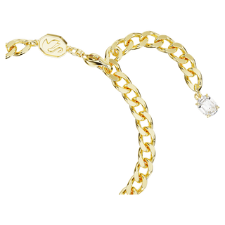 Braccialetto Imber, Taglio misto, Bianco, Placcato color oro