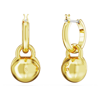 Orecchini pendenti Dextera, Taglio Round, Bianchi, Placcato color oro