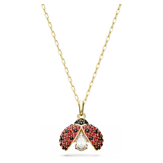Pendente Idyllia, Coccinella, Rosso, Placcato color oro