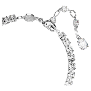 Braccialetto Matrix Tennis, Taglio misto, Verde, Placcato rodio