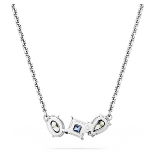 Pendente Mesmera, Taglio misto, Blu, Placcato rodio