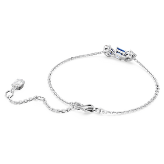 Braccialetto Mesmera, Taglio misto, Blu, Placcato rodio