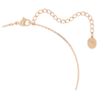 Pendente a Y Originally, Crystal Pearl, Bianco, Placcato color oro rosa