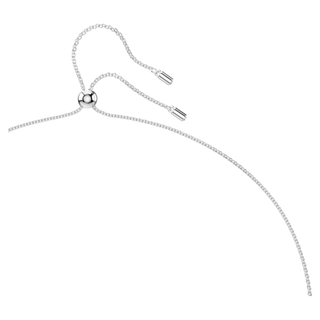 Pendente Mesmera, Taglio ottagonale, Grande, Bianco, Placcato rodio