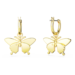 Orecchini pendenti Idyllia, Farfalla, Multicolore, Placcato color oro
