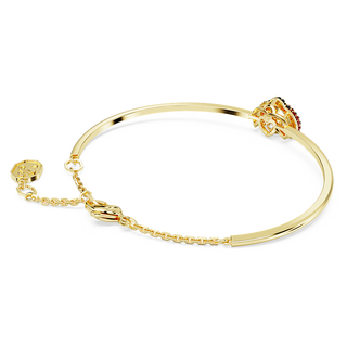 Bracciale rigido Idyllia, Coccinella, Rosso, Placcato color oro