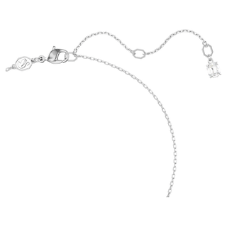 Pendente Dextera, Anello concatenato, Bianco, Placcato rodio