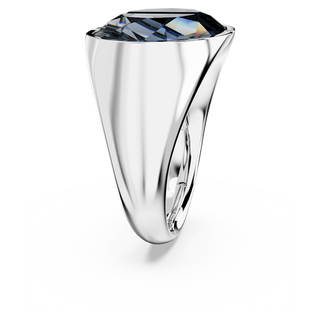 Anello cocktail Lucent, Grigio, Placcato rodio