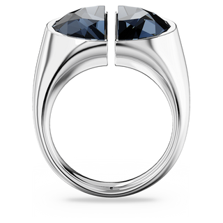 Anello cocktail Lucent, Grigio, Placcato rodio