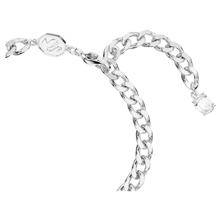 Braccialetto Imber, Taglio misto, Bianco, Placcato rodio