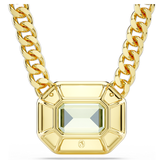 Pendente Imber, Taglio ottagonale, Verde, Placcato color oro