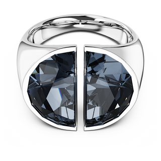 Anello cocktail Lucent, Grigio, Placcato rodio