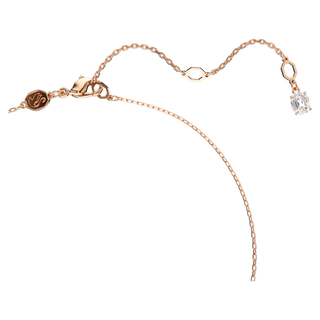 Pendente Hyperbola, Infinito, Bianco, Placcato color oro rosa