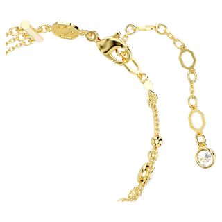 Bracciale Wide Imber, Taglio Round, Bianco, Placcato color oro