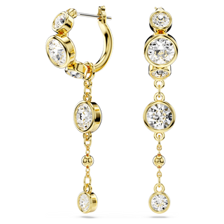 Orecchini pendenti Imber, Taglio Round, Bianchi, Mix di finiture