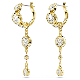 Orecchini pendenti Imber, Taglio Round, Bianchi, Mix di finiture