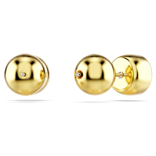 Orecchini a lobo Imber, Taglio Round, Bianchi, Placcato color oro