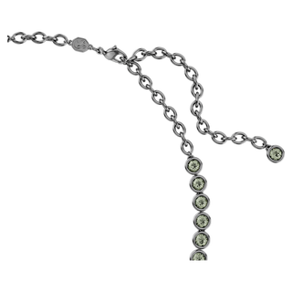 Collana Imber Tennis, Taglio Round, Grigia, Placcato rutenio