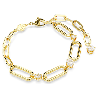 Braccialetto Constella, Bianco, Placcato color oro