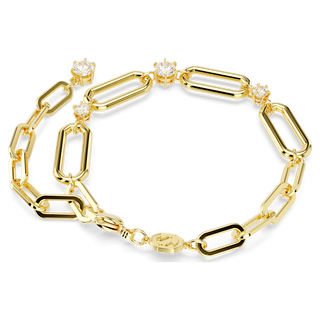 Braccialetto Constella, Bianco, Placcato color oro