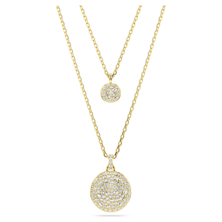 Pendente stratificato Sublima, Bianco, Placcato color oro