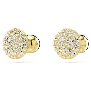 Orecchini a lobo Meteora, Bianchi, Placcato color oro