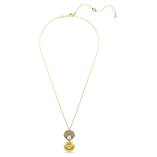 Pendente Idyllia, Crystal Pearl, Conchiglia, Bianco, Placcato color oro