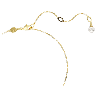 Pendente Idyllia, Crystal Pearl, Conchiglia, Bianco, Placcato color oro