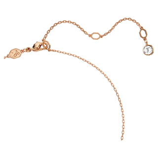 Pendente Hyperbola, Pavé, Infinito, Bianco, Placcato color oro rosa