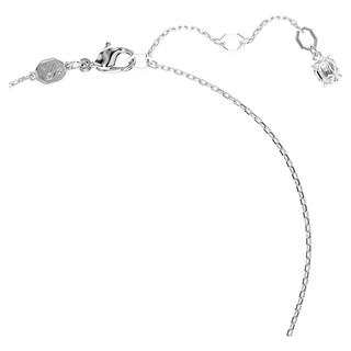 Pendente Idyllia, Cuore, Bianco, Placcato rodio