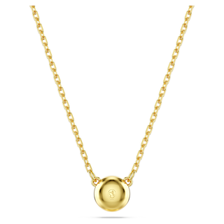 Pendente Imber, Taglio Round, Bianco, Placcato color oro