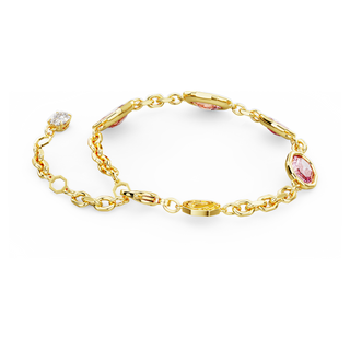 Braccialetto Imber, Taglio ottagonale, Rosa, Placcato color oro