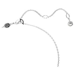 Pendente Hyperbola, Pavé, Infinito, Bianco, Placcato rodio