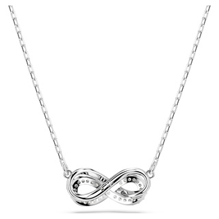 Pendente Hyperbola, Pavé, Infinito, Bianco, Placcato rodio