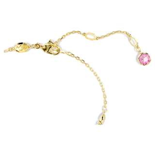 Braccialetto Gema, Crystal Pearl, Taglio misto, Fiore, Rosa, Placcato color oro