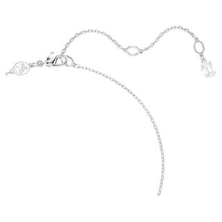 Pendente Matrix, Crystal Pearl, Taglio Round, Bianco, Placcato rodio