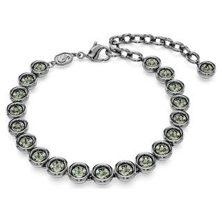 Braccialetto Imber Tennis, Taglio Round, Nero, Placcato rutenio