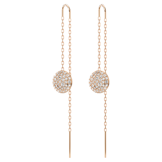 Orecchini pendenti Sublima, Bianchi, Placcato color oro rosa