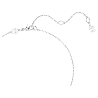 Pendente Hyperbola, Taglio misto, Twist, Bianco, Placcato rodio