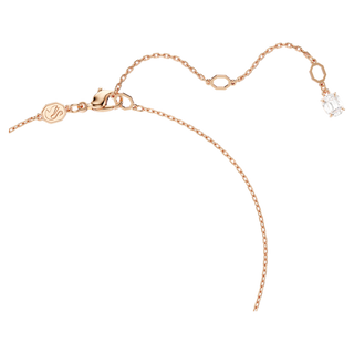 Pendente Hyperbola, Taglio misto, Twist, Bianco, Placcato color oro rosa