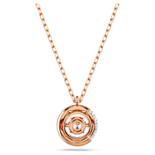 Pendente Dextera, Taglio Round, Bianco, Placcato color oro rosa