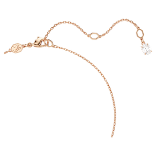 Pendente Matrix, Crystal Pearl, Taglio Round, Bianco, Placcato color oro rosa