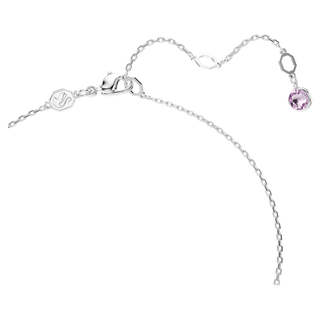 Pendente a Y Gema, Taglio misto, Multicolore, Placcato rodio