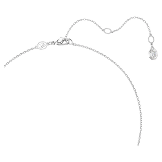 Pendente Dextera, Pavé, Bianco, Placcato rodio