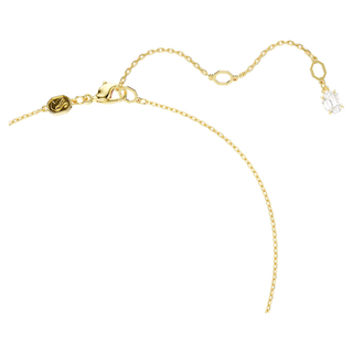 Pendente Stilla Attract, Taglio squadrato, Bianco, Placcato color oro